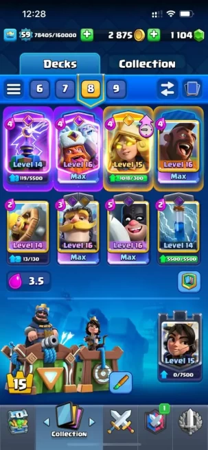 SPECIAL KT 15 , LVL 59 , FULL MAX CARD , FULL EVOLUTION & HERO , CH NAME 500 (151)