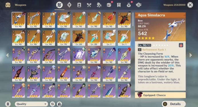 【EU】Genshin Impact AR60 Endgame Account ◈ Full Access ◈ Top Characters & Weapons ◈ Pity Guaranted 5* ◈ Event Weapons from 1.0 to 5.6