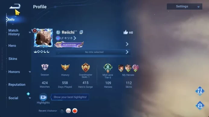 Hero 109 Skin 112|Seiya[Mozi,Liang,Dharma],LNY24[Lady Sun,Angela,DQ],GM,Legend[Li Xin,Consort Yu,Musashi],Etc|Infinite|(HOK1720)