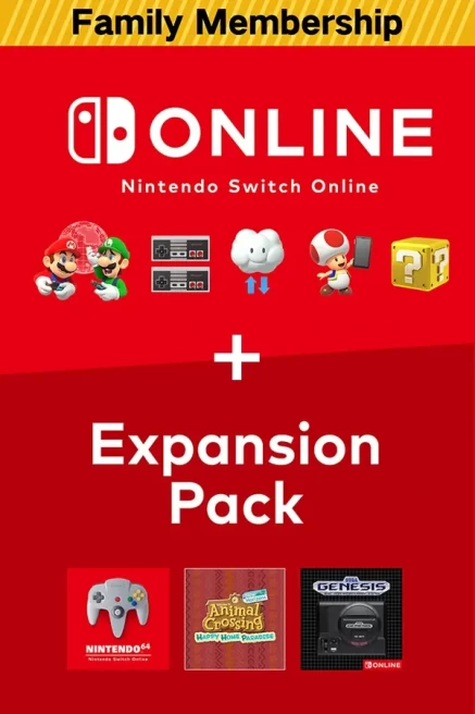 Nintendo Switch Online + Expansion Pack Family Membership 12 Months