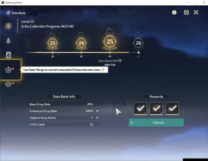 EU | UL 45 | Starter Ready To Gacha 60,2K Astrite + 101 Lustrous Tide | DB Lv25 | Male MC | Log Kuro | Check SS (WW2023)