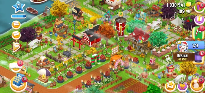 [Code 8381] Level 71 / 850 Barn + 750 Silo / Nice Village