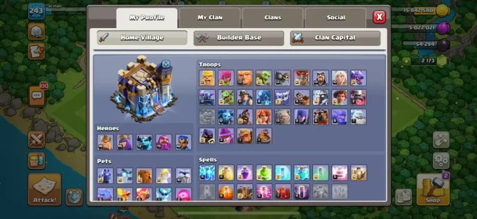 SPECIAL OFFER TH 18 , SEMI MAX , FULL SKIN , BEST EQUIPMENT , HELPER MAX , CH NAME 1000, (154)