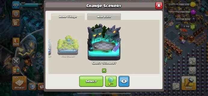TH 17 , SCENERY MAP , SKIN HERO , FULL MAGIC & EQUIPMENT , VERY CHEAP , (155)