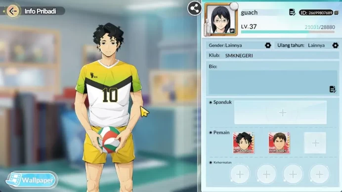 SEA|Lvl 37|4K DM|2 UR+Memo [Kiyoomi Sakusa,Wakatoshi Ujishima]+ 9 SSR[Tanaka,Tsukishima,Nishinoya,Etc]|Google|Check SS (HFH898)