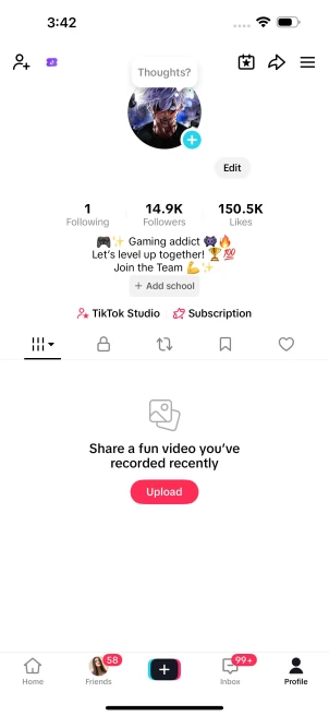 US Monetized Creator Rewards Program Account | 14k Real Followers & 150k Likes | Real screenshots + Full Access + Account in Good Standing