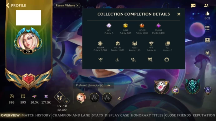 EU / DIAMOND / 96 SKINS / 1 Mythıc / 11 Legendary / 51 Epic / 54 CHAMPIONS #W0A010