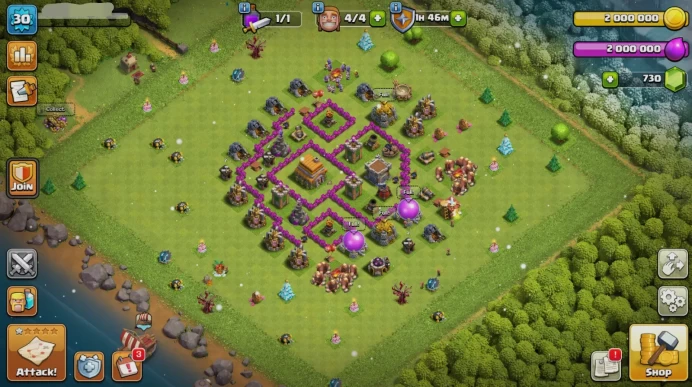 M143◆TH 6 FULL MAX◆NC FREE◆700 GEMS◆XMAS TREE, OBSTACLES, CAKES◆INSTANT DELIVERY