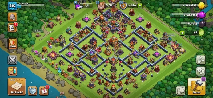 TH 16 Almost Max, 6 Equipment Epic 3 Lv 27-26, Defense Max, Hero High Level, Wall High Level
