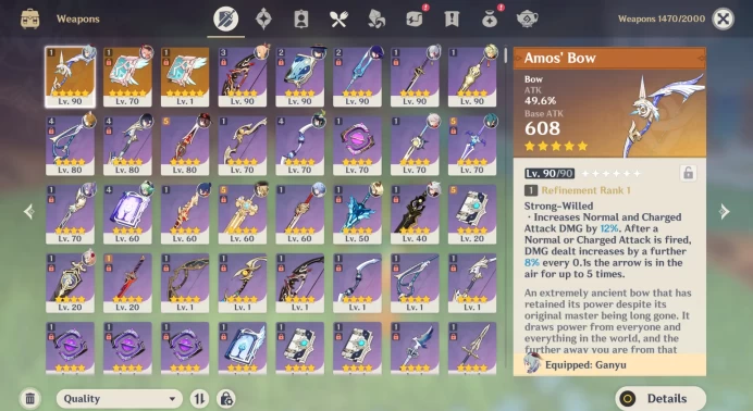 EU AR59 | 22 + 3 legendary | Raiden C2 + Wanderer , Ganyu + Amos , Yelan + Hutao , Ayaka + Ayato | etc