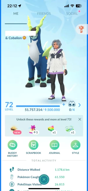 Level 72, 2 Legend IV100, 163 Shiny, 153 Legend, 31 IV 100, 7 Shiny Legend, 47 Shadow Legend