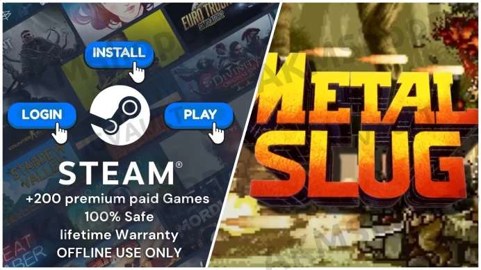 METAL SLUG 1 + 2 + 3 + X + 300 Premium Paid Games ◈Steam Offline Activation ◈ Instant Delivery ◈ Life time Access
