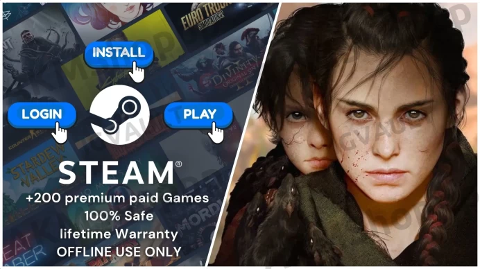 A Plague Tale: Innocence + Requiem + 300 Premium Paid Games ◈Steam Offline Activation ◈ Instant Delivery ◈ Life time Access