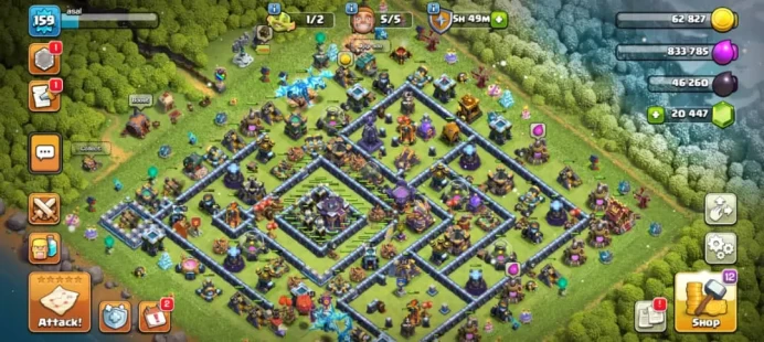 20.5k gem(20500) Th 15 100% max Th 13 240 medal Magic item full