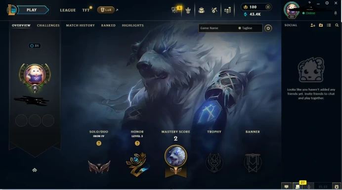 EUW - SAFE REAL SEASON15 IRON 4 0LP | 43400 BE | PLACEMENTS DONE | 5+ LOSSES | INSTANT DELIVERY | LOW MMR | UNVERIFIED EMAIL | IRON IV | #2410