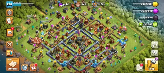 31k gem(31000) Th 17  hero max th 16 Defense max th 16 Magic item full  310 medal