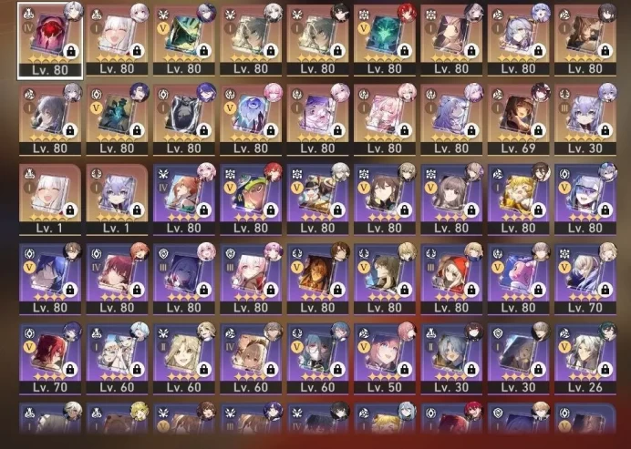 Rare - All Platform - EU - Level 70 - 49 Charcter 27 5'Star - 20 Weapons 5'Star - Code828