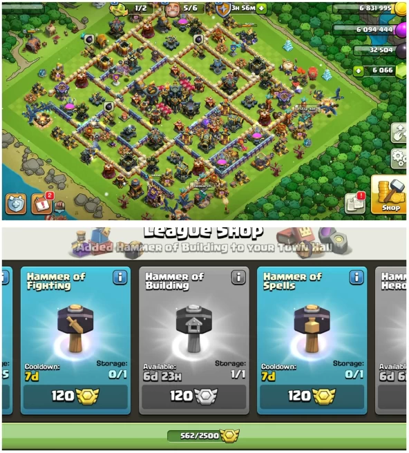[Australia Local]||[238 Global Rank]||Th18 Rare Id||Heros:100-100-76-75-50||6100 Gems||562 Cwl Medals||23.7k L. Trophy