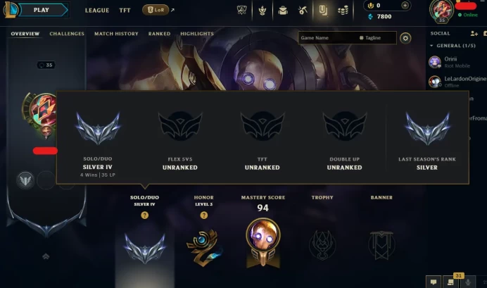 【EUW】Level 35 24 Champ/ 2 Skins Full Access High Quality Account Instant Delivery️
