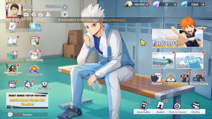 SEA|Lvl 47|5,3K DM+60 TMemo+124 SSRT|4 UR [Oikawa+Memo,Hoshiumi+Memo,Wakatoshi+Memo,Hirugami]+9 SSR|Google|Check SS (HFH903)