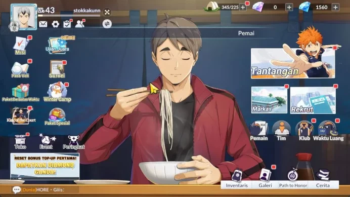 SEA|Lvl 43|1,5K DM|3 UR [Osamu+Memo,Motoya,Hirugami]+10 SSR[Suna,Kita,Tanaka,Iwaizumi,Tsukishima,Etc|Google|Check SS (HFH906)