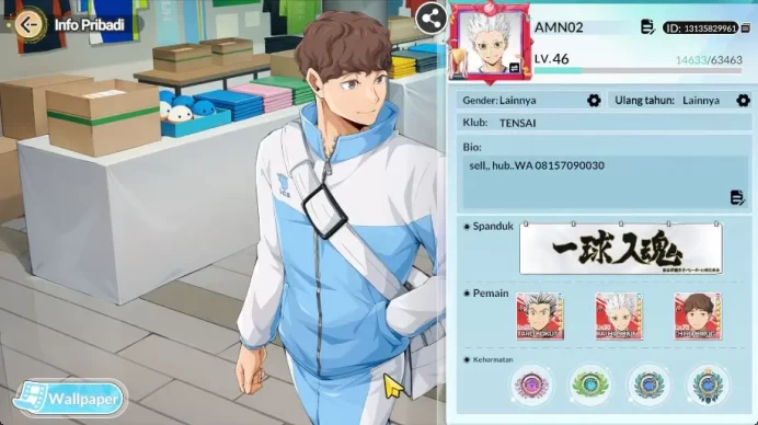 SEA|Lvl 46|1K DM|4 UR+Memo [Bokuto,Motoya,Hoshiumi,Hirugami]+16 SSR[Hinata,Akaashi,Akinori,Komi,Etc|Google|Check SS (HFH909)