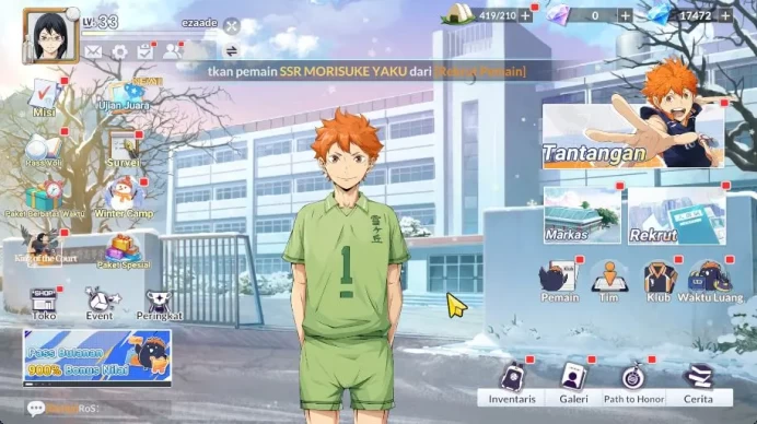 SEA|Lvl 33|Starter Ready Gacha|17,4K DM+38 TMemo|7 SSR[Hinata,Tanaka,Tsukishima,Akagi,Iwaizumi,Etc|Google|Check SS (HFH911)
