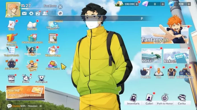 SEA|Lvl 27|Starter|1 UR+Memo[Motoya Komori]+8 SSR[Hinata,Tanaka,Azumane,Daichi,Kageyama,Tsukishima,Etc|Google|Check SS (HFH913)