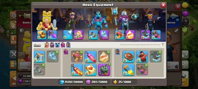 MAX DEFENSE | MAX EQUIPMENT | MAX HERO | 4101 WAR STARS | 7 MAX PETS 100% SECURED INSTANT RECEIVE TO YOUR MAIL