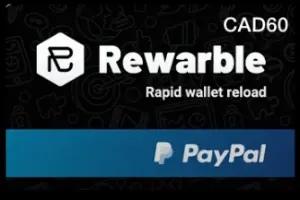 P*ypal Rewarble Gift Card CAD 60 (Global)