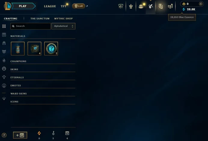  【 NA 】 ⸱ Gold IV 85.7% WR  | Hand - ( leveled + Boosted  ) | verified  | 28850 BE  | 350 RP  | opened-Loot  |Check Description 