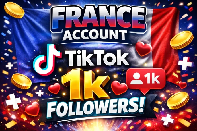 France Account 1k Followers | Secure, Full Access and Good Standing | High Quality + Instant Delivery