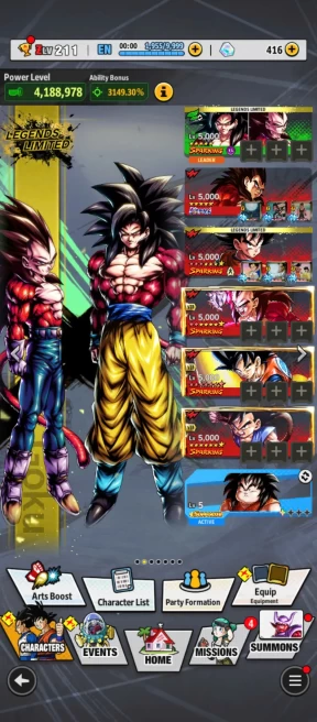 D836-IOS+Android-6 UL(SS4 Vegeta+SS Goku+Frieza)+43 Legends+Vip Equi+Goku Saga+Meta Cooler+Namek Goku+God Goku+Goku&Bardock+Gohan+Cabba+Zamasu
