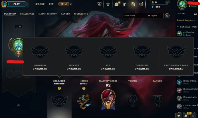 【EUW】Level 49    49  Champ/ 3  Skins   Full Access  High Quality Account  Instant Delivery️