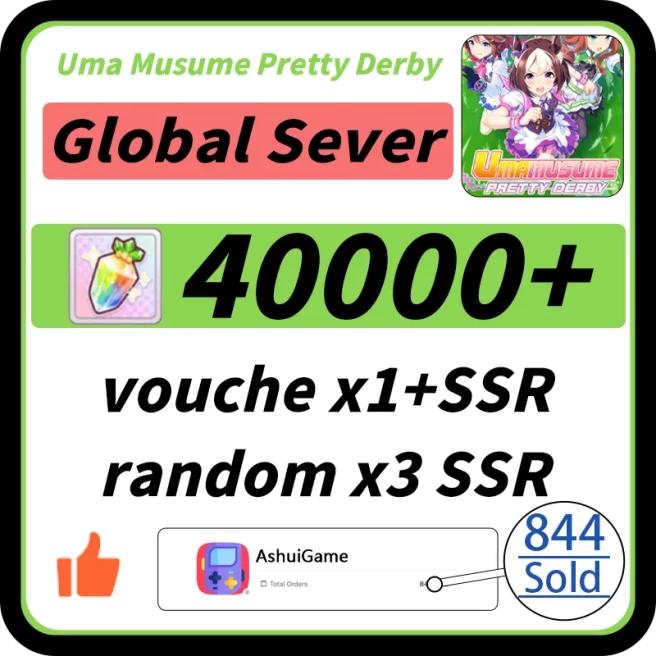 【Global】40000-41000+ Gems| vouche*1+SSR |random*3 SSR | Guaranteed*3 | Automatic delivery
