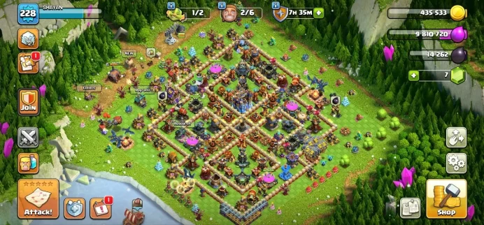 TH 18 TH 17 Max, 8 Equipment Epic 2 Lv 27, 22 Hero Skin, Hero Max, Defense High Level, 750 League Medal