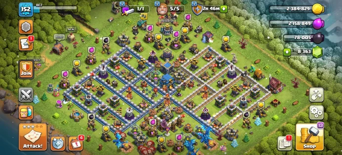 [Code 8435] Th12 XP 152 + 8k Gems / Semi Max / Very Cheap