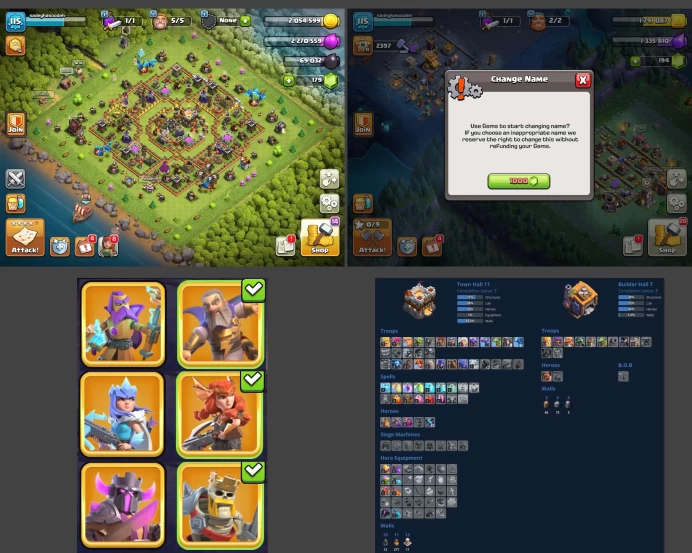 ■TH:11 (+55%) ■Heroes: K41 Q43 P20 W6 ■Skins:6 ■BH:7 ■Full Access ■Instant Delivery ■A3599