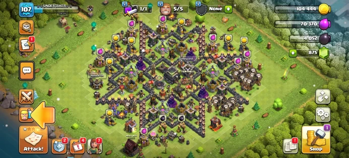 [Code 8450] Th9 XP 107 + 900 War Star / Very Cheap