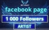 Facebook Page : 1 000 Followers | Artist  Category |Full Acess| Full Data change