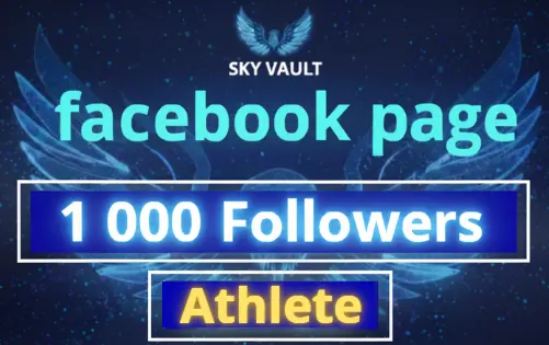 Facebook Page : 1 000 Followers | Athlete Category |Full Acess| Full Data change