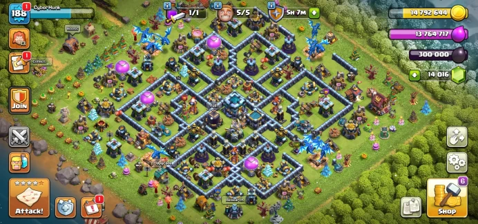  TH 13 FULL MAX !! BK75 AQ75 MP50 GW50 RP25 !! 1790 MEDALS !! 8 EPIC EQUIPMENTS !! 14K GEMS  !! MAGIC ITEMS STACK!! FULL ACCESS !! FAST DELIVERY