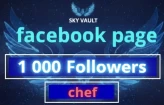 Facebook Page : 1 000 Followers | Chef Category |Full Acess| Full Data change
