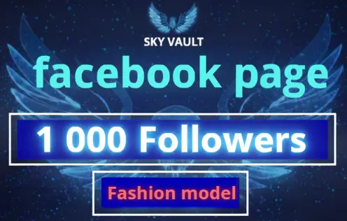 Facebook Page : 1 000 Followers | fashion Category |Full Acess| Full Data change