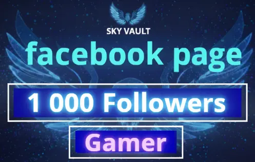 Facebook Page : 1 000 Followers | Gamer Category |Full Acess| Full Data change