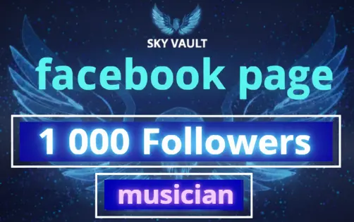 Facebook Page : 1 000 Followers | Musicien Category |Full Acess| Full Data change