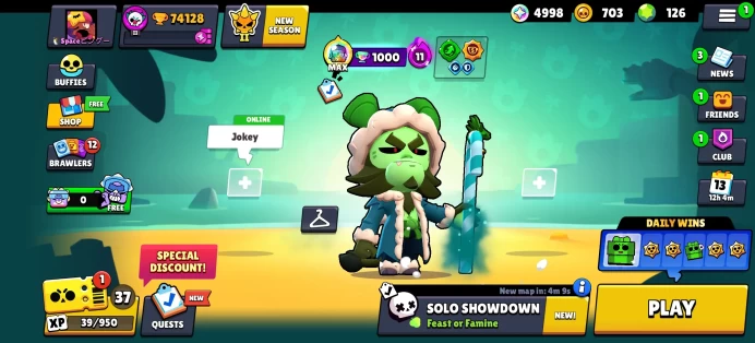 [Code 8458] Level 248 / 74k Trophy + 290 Skins / Very Cheap
