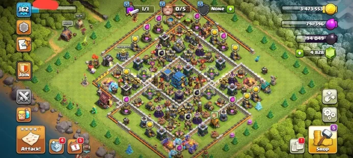 TH12 | Level 162 -[ BK 43-AQ 42-MP 30-GW 29- RC 0 ]- Gem 4828--Code 6225--Secure account