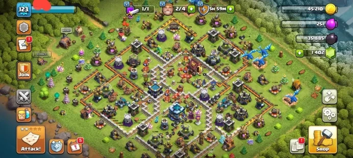 TH13 | Level 123 -[ BK 35-AQ 52-MP 41-GW 24- RC 8 ]- Gem 1402--Code 6238--Secure account
