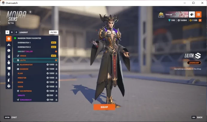 MOIRA /  LILTH / MERCY /  HANZO / ONRYO / Full Mail Access / see the picture / Please Read Description / xbcvv